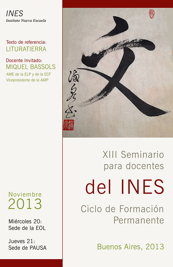 2013 XIII Seminario del INES